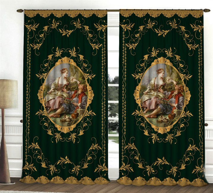 ФОТОШТОРЫ "ВИКТОРИАНСКИЙ СТИЛЬ ИЗУМРУД"   - фото 8865