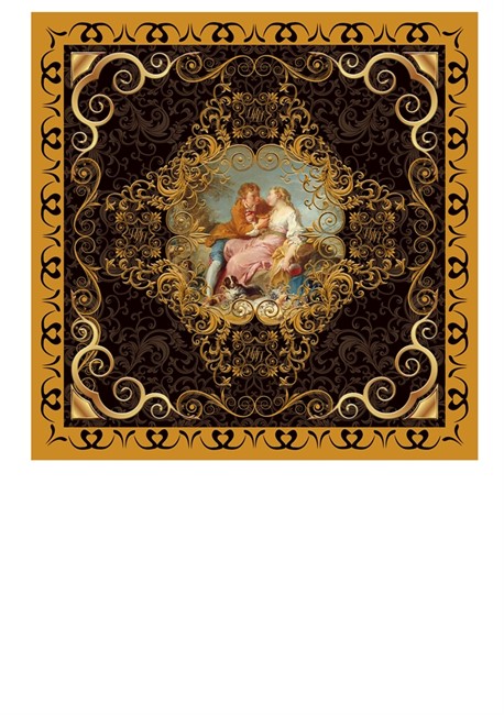 МОДУЛЬНАЯ КАРТИНА "АМОРЕ ЗОЛОТО" - фото 9073