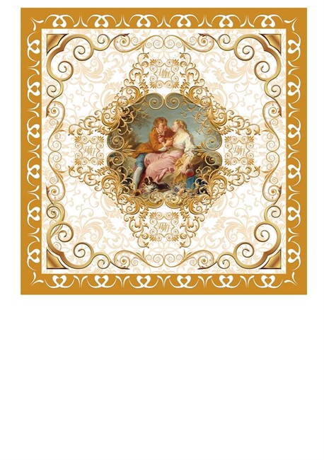 МОДУЛЬНАЯ КАРТИНА "АМОРЕ ЗОЛОТО" - фото 9074