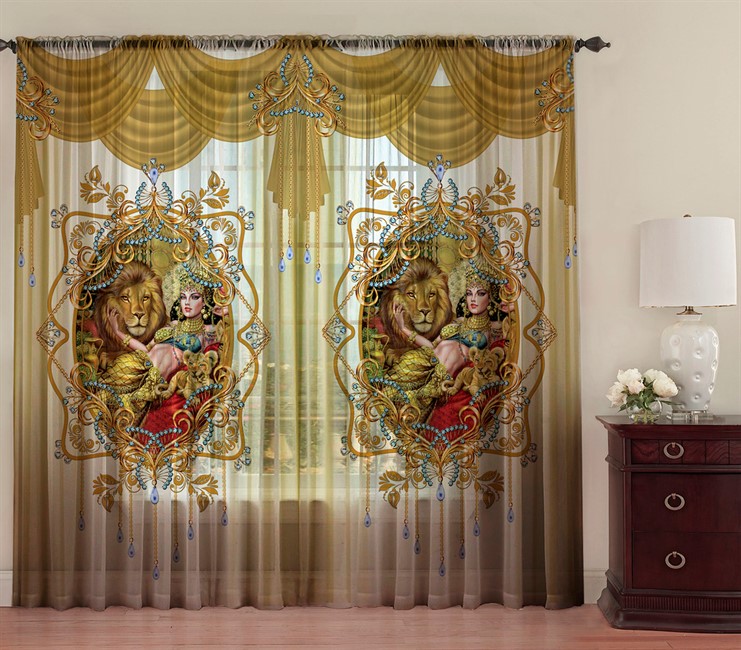 фотошторы "ПЕРСИДСКАЯ НОЧЬ РУБИН" - фото 9109