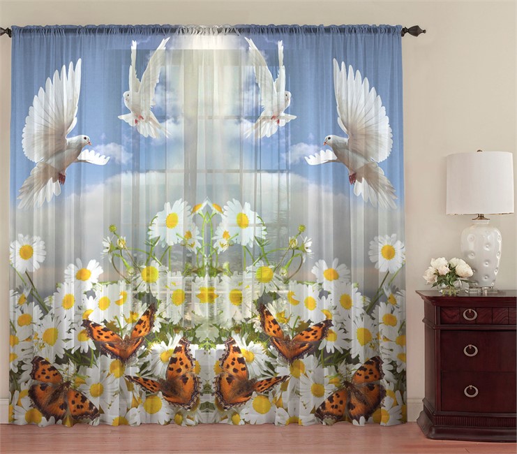  фотошторы "ГОЛУБИ МИРА"  - фото 9204