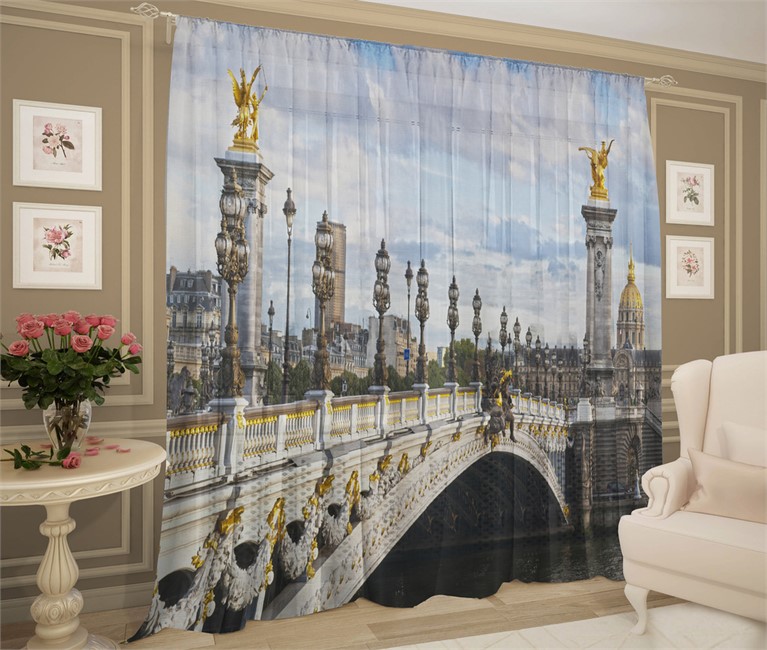 фотошторы "АЛЕКСАНДРОВСКИЙ МОСТ"  - фото 9253