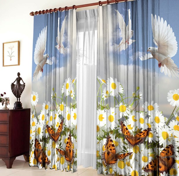 ФОТОТЮЛЬ "ГОЛУБИ МИРА" - фото 9267