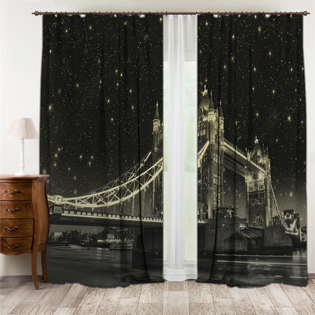 фотошторы "ЗВЕЗДНАЯ НОЧЬ"  - фото 9361