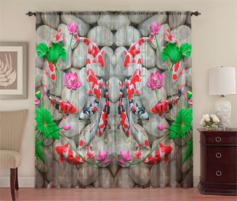 фотошторы "РЫБКИ НА СЕРОМ"  - фото 9406