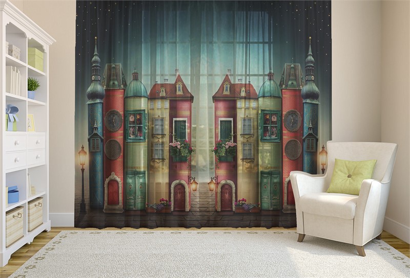  фотошторы "РАЗНОЦВЕТНЫЕ ДОМИКИ" - фото 9412
