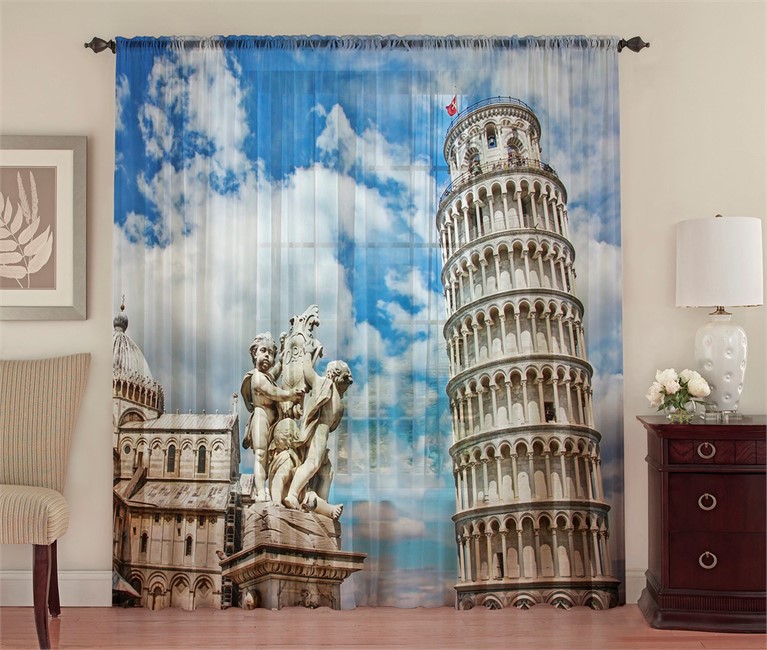  фотошторы "ПИЗАНСКАЯ БАШНЯ"  - фото 9434