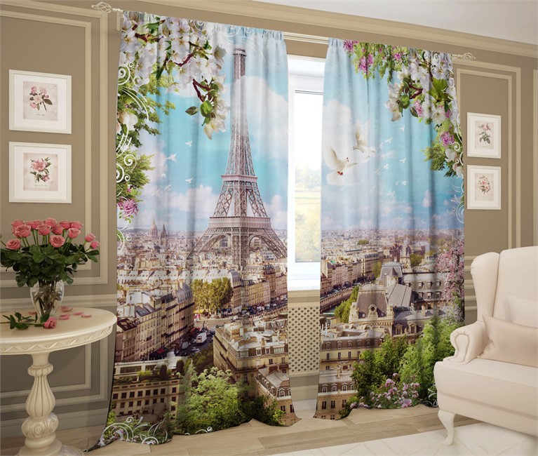 фотошторы "СОЛНЕЧНЫЙ ПАРИЖ"  - фото 9512
