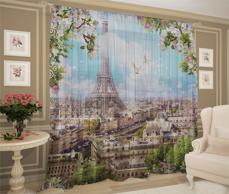 фотошторы "СОЛНЕЧНЫЙ ПАРИЖ"  - фото 9513