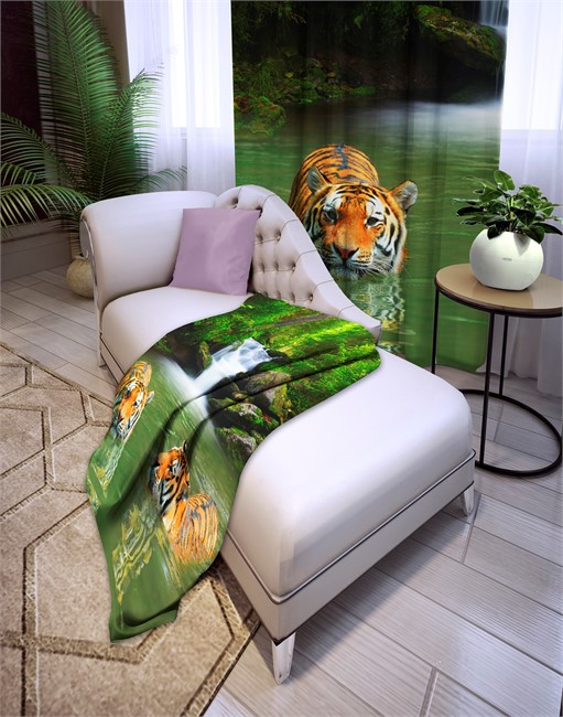 фотошторы "ТИГРЫ В ВОДЕ" - фото 9582