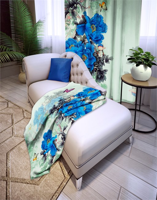 фотошторы "САПФИРОВЫЕ ЦВЕТЫ"  - фото 9585