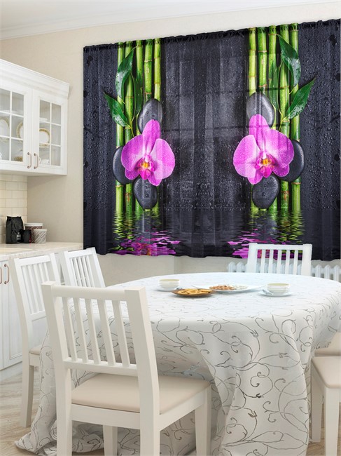 фотошторы "ОРХИДЕЯ НАД ВОДОЙ"  - фото 9590