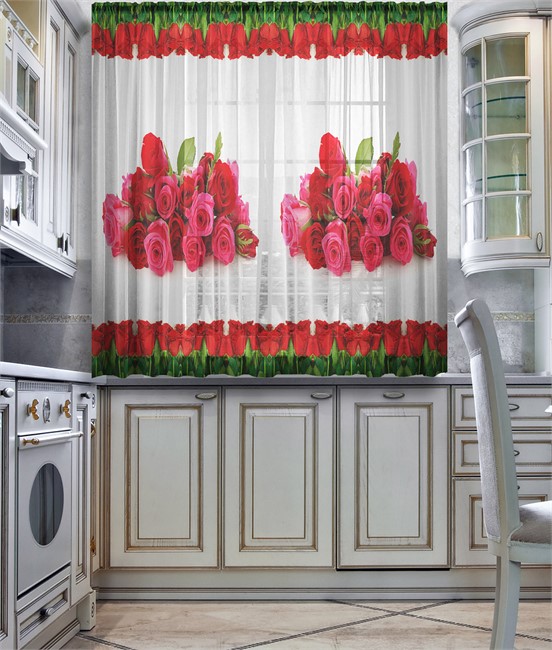 ФОТОСКАТЕРТЬ "АЛЫЕ РОЗЫ"  - фото 9727