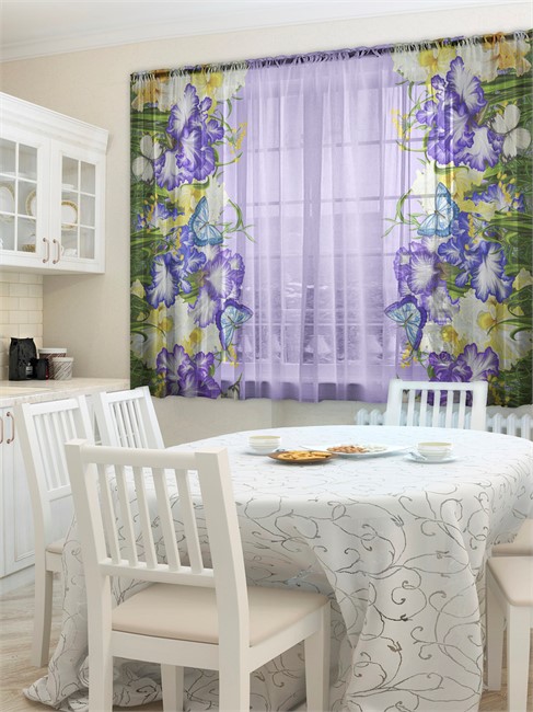 ФОТОШТОРЫ КУХНЯ "ЧЕРНИЧНЫЙ РОМ" - фото 9756