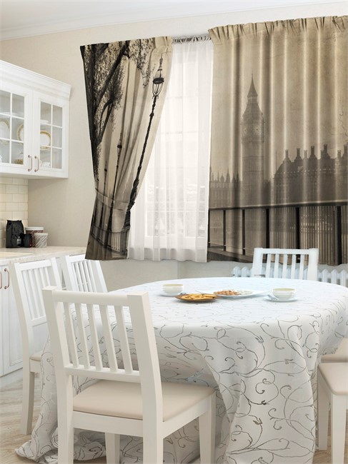 ФОТОШТОРЫ КУХНЯ "УЛИЦЫ ЛОНДОНА"  - фото 9758