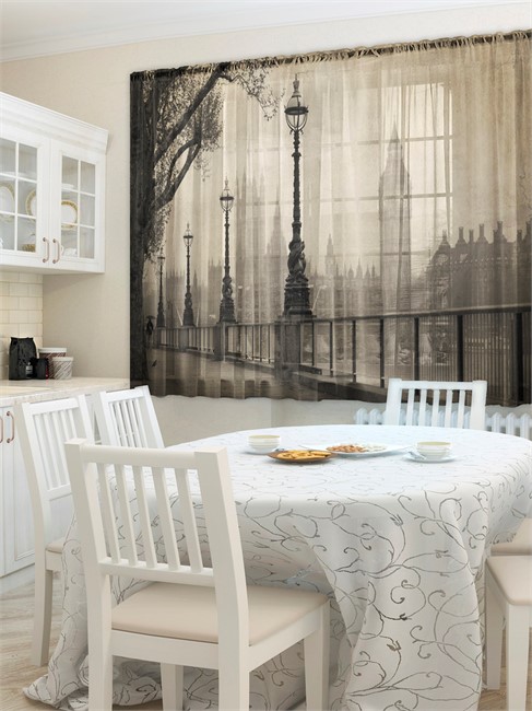 ФОТОШТОРЫ КУХНЯ "УЛИЦЫ ЛОНДОНА"  - фото 9759