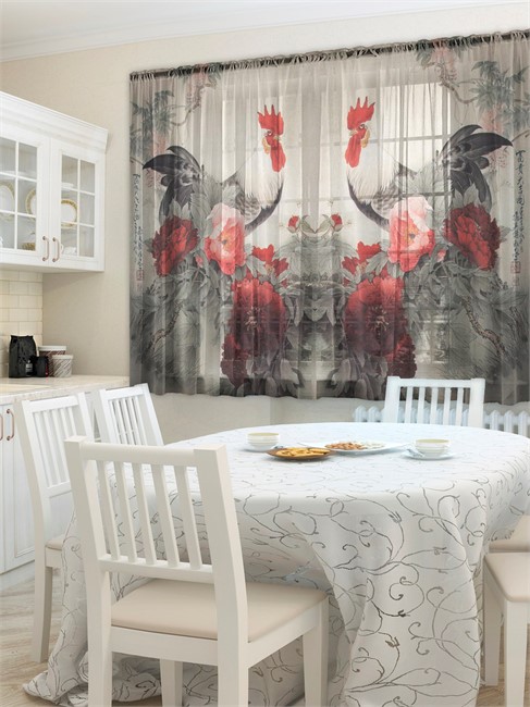 ФОТОШТОРЫ КУХНЯ "ПЕТУХИ" - фото 9761