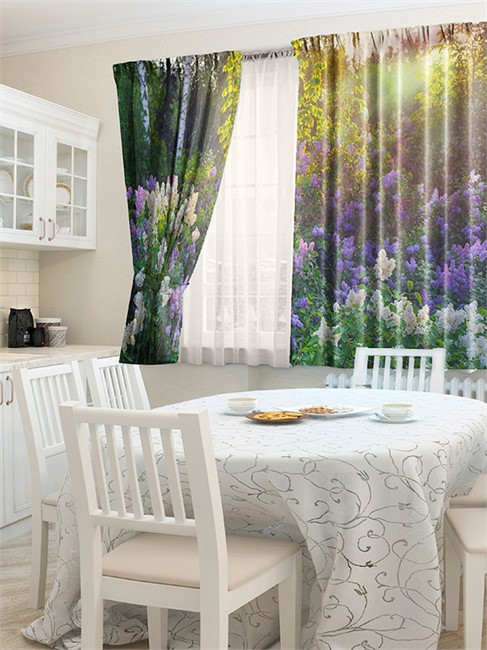 ФОТОШТОРЫ КУХНЯ "КУСТ СИРЕНИ" - фото 9881
