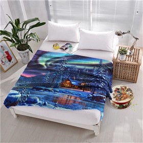 ПЛЕД ФЛИСОВЫЙ "СЕВЕРНОЕ СИЯНИЕ"