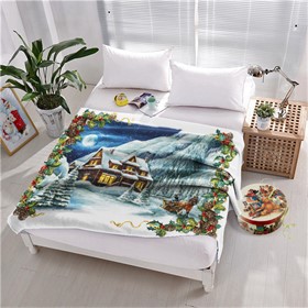 ПЛЕД ФЛИСОВЫЙ "ЗИМНЯЯ СКАЗКА"