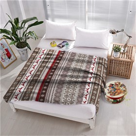 ПЛЕД ФЛИСОВЫЙ "ЗИМНИЙ ОРНАМЕНТ"