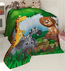 ПЛЕД ФЛИСОВЫЙ "ЗВЕРЯТА" 