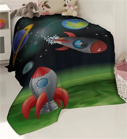 ПЛЕД ФЛИСОВЫЙ "КОСМОС"