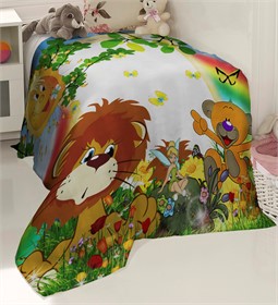 ПЛЕД ФЛИСОВЫЙ "ЛЬВЕНОК"