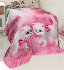 ПЛЕД ФЛИСОВЫЙ "ПУШИСТИКИ"