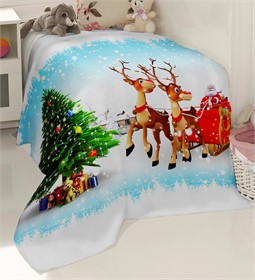 ПЛЕД ФЛИСОВЫЙ "ОЛЕНИ"