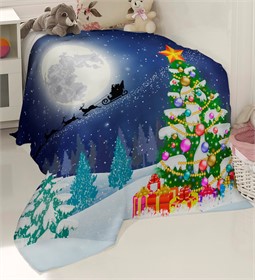 ПЛЕД ФЛИСОВЫЙ "СНЕЖНЫЙ ПУТЬ" 