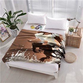 ПЛЕД ФЛИСОВЫЙ  "КАПУЧИНО"