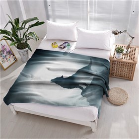 ПЛЕД ФЛИСОВЫЙ "ЛУННАЯ ВОЛЧИЦА"