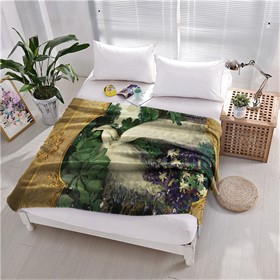 ПЛЕД ФЛИСОВЫЙ "СИМВОЛ СЧАСТЬЯ" 