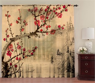 ФОТОТЮЛЬ "ЯПОНСКАЯ ВИШНЯ"