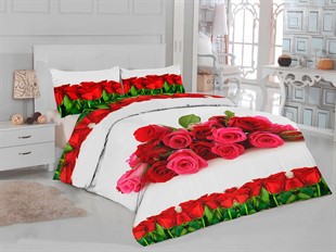 ПОСТЕЛЬНОЕ БЕЛЬЕ 3D "АЛЫЕ РОЗЫ"