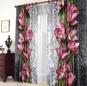 ФОТОШТОРЫ "ОРХИДЕЯ НА СТЕКЛЕ"