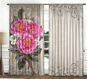 фотошторы "ШИПОВНИК В ЦВЕТУ"