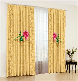 фотошторы "ПОМПАДУР БЕЖЕВЫЙ"