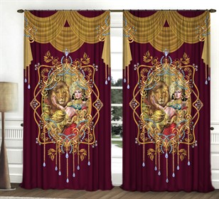 фотошторы "ПЕРСИДСКАЯ НОЧЬ РУБИН"