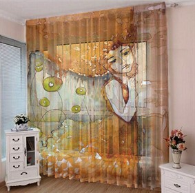 ФОТОТЮЛЬ "АКВАРРЕЛЬНАЯ ДЕВОЧКА"