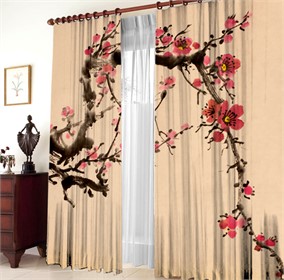 фотошторы "ВЕТКА САКУРЫ"