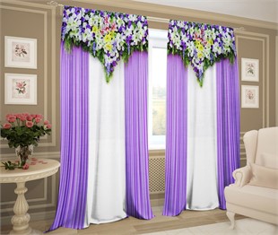 фотошторы "АРОМАТНОЕ ИСКУШЕНИЕ ФИОЛЕТ" 