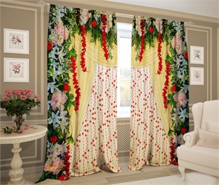 фотошторы  "АВАНТЮРА КРАСНЫЙ"  