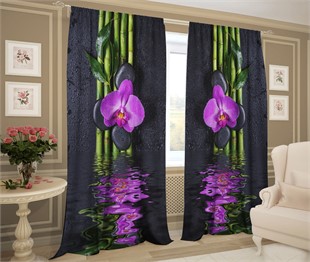 фотошторы "ОРХИДЕЯ НАД ВОДОЙ" 