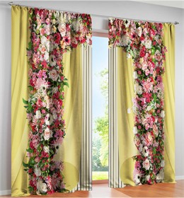 фотошторы "ЦВЕТЕНИЕ ЖЕЛТ" 