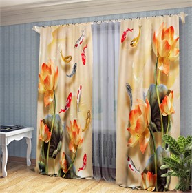 фотошторы "ЯНТАРНЫЕ РЫБКИ"