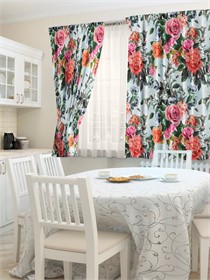 ФОТОШТОРЫ КУХНЯ "БУКЕТ РОЗ" 