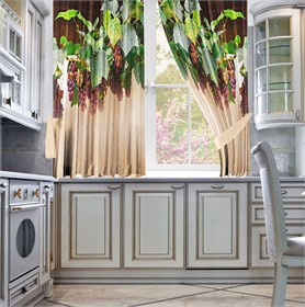 ФОТОШТОРЫ КУХНЯ  "ВИНОГРАД"  