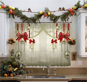 ФОТОШТОРЫ КУХНЯ  "УКРАШЕНИЕ"  